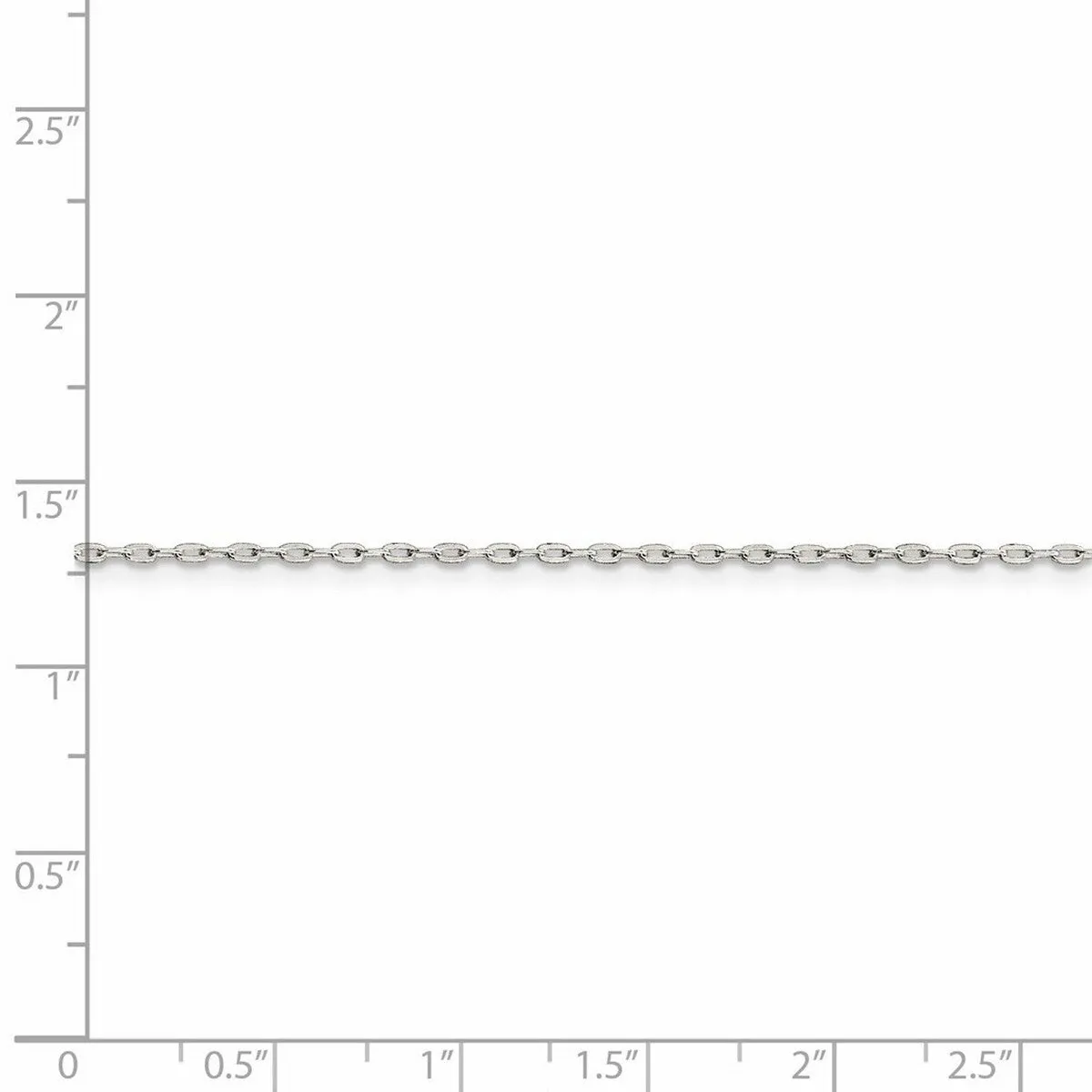 Curata 925 Sterling Silver 1.4mm Beveled Oval Cable Chain Necklace Options: 16 18 20 24 30 sold by Zulily product image thumbnail 2