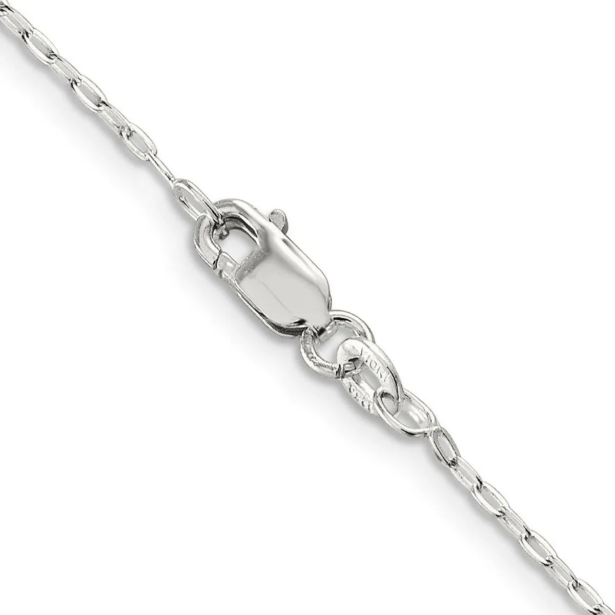 Curata 925 Sterling Silver 1.4mm Beveled Oval Cable Chain Necklace Options: 16 18 20 24 30 sold by Zulily product image thumbnail 4