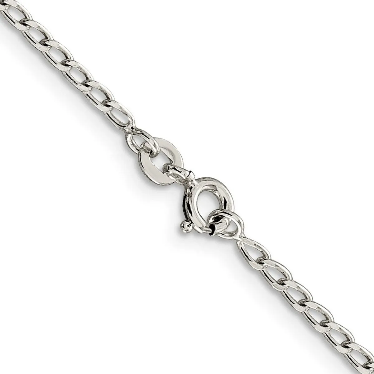Curata 925 Sterling Silver 2.0mm Open Link Chain Necklace Options: 16 18 20 24 sold by Zulily product image thumbnail 4