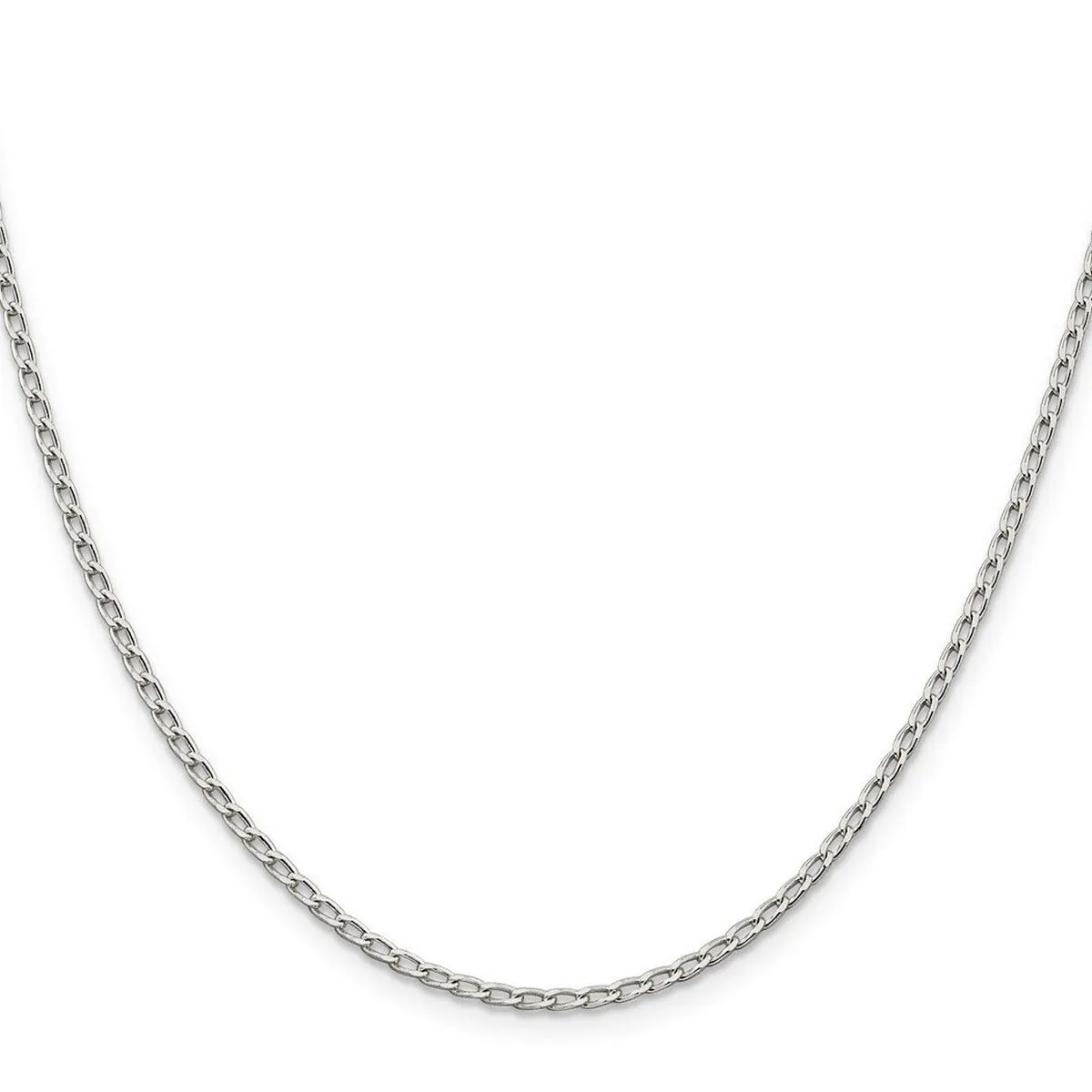 Curata 925 Sterling Silver 2.0mm Open Link Chain Necklace Options: 16 18 20 24 sold by Zulily product image thumbnail 3