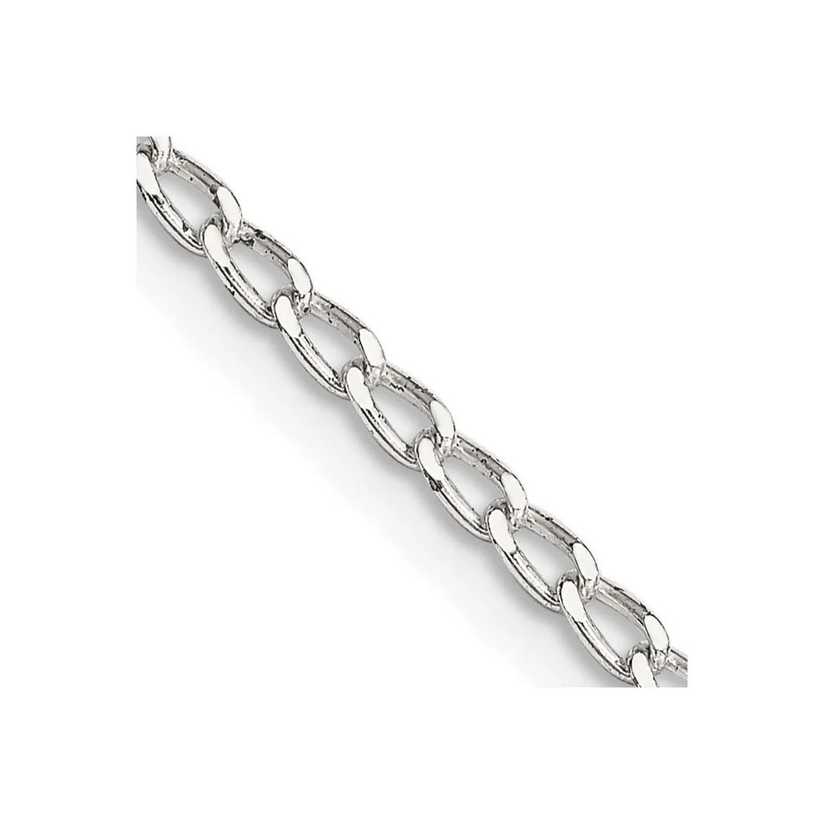 Curata 925 Sterling Silver 2.0mm Open Link Chain Necklace Options: 16 18 20 24 sold by Zulily