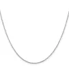 Curata 925 Sterling Silver Polished 0.5mm Forzantina Chain Necklace Options: 16 18 20 24 sold by Zulily