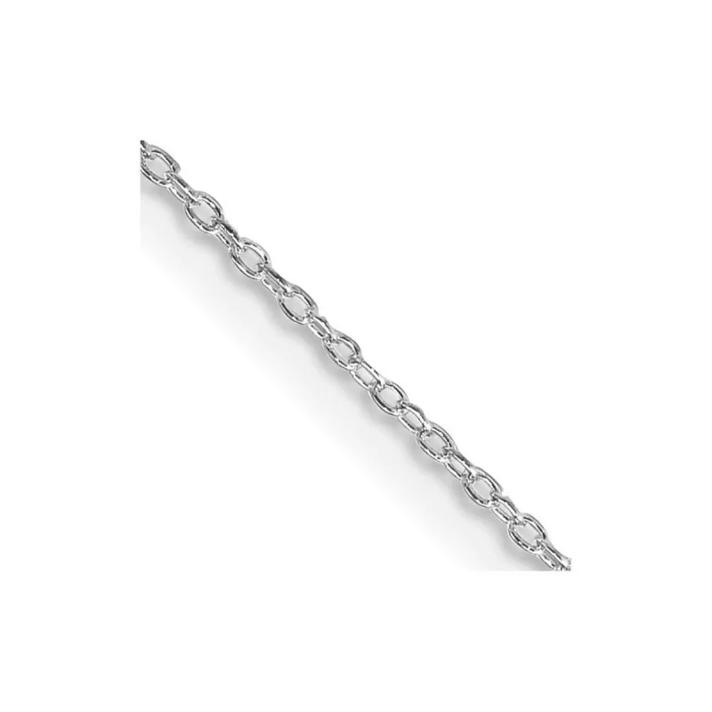 Curata 925 Sterling Silver Rhodium Plated 0.5mm Rolo Chain Necklace Options: 16 18 20 24 sold by Zulily