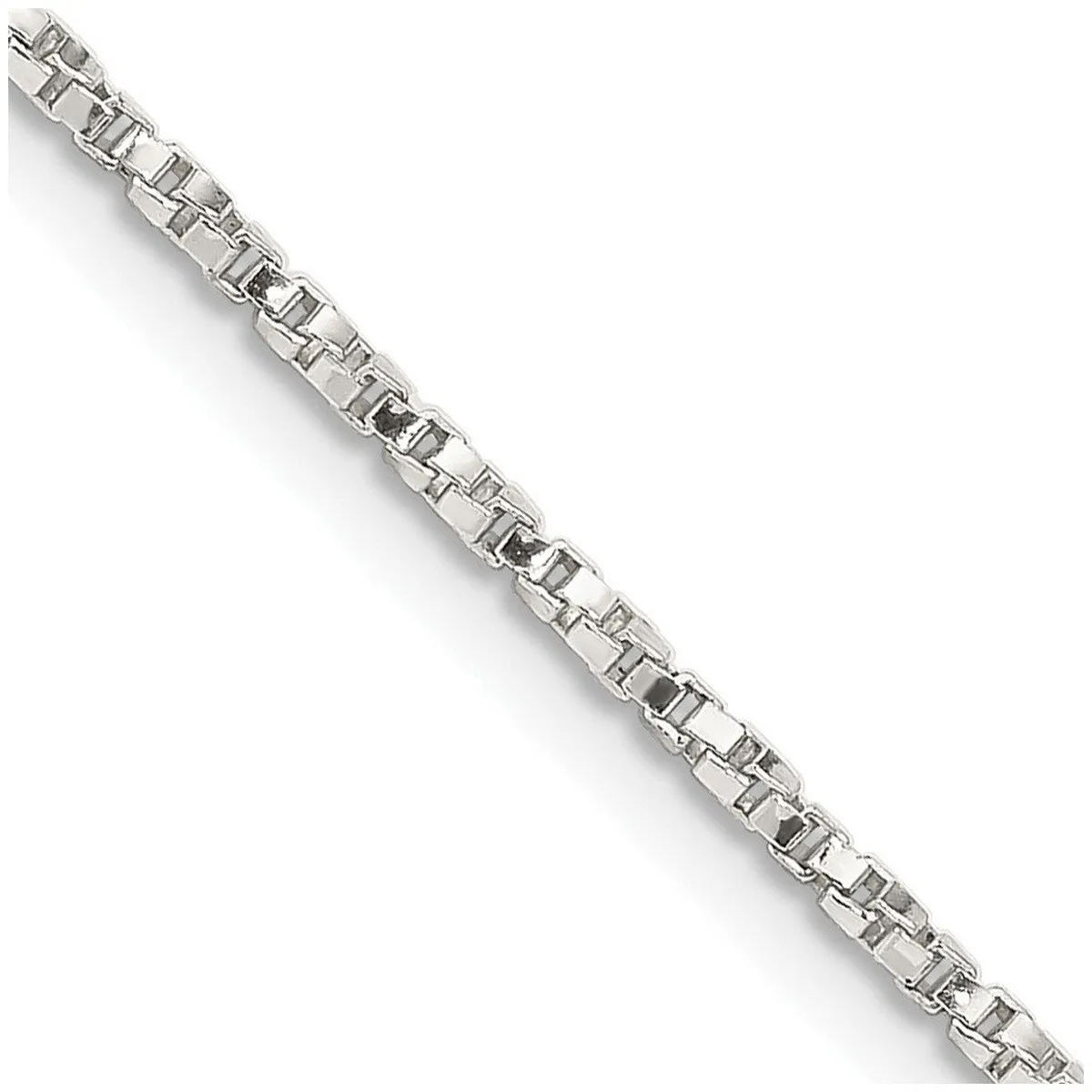 Curata 925 Sterling Silver 1.35 Twisted Box Chain Necklace Options: 16 18 20 24 sold by Zulily