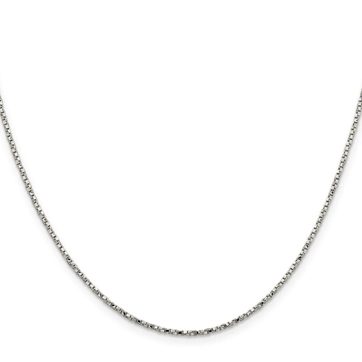 Curata 925 Sterling Silver 1.35 Twisted Box Chain Necklace Options: 16 18 20 24 sold by Zulily product image thumbnail 3