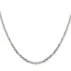 Curata 925 Sterling Silver Beveled Edge 2.75mm Cable Pendant Necklace Options: 16 18 20 24 sold by Zulily