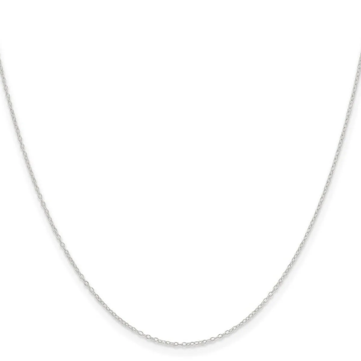 Curata 925 Sterling Silver 0.95mm Cable Chain Necklace Options: 16 18 20 24 sold by Zulily