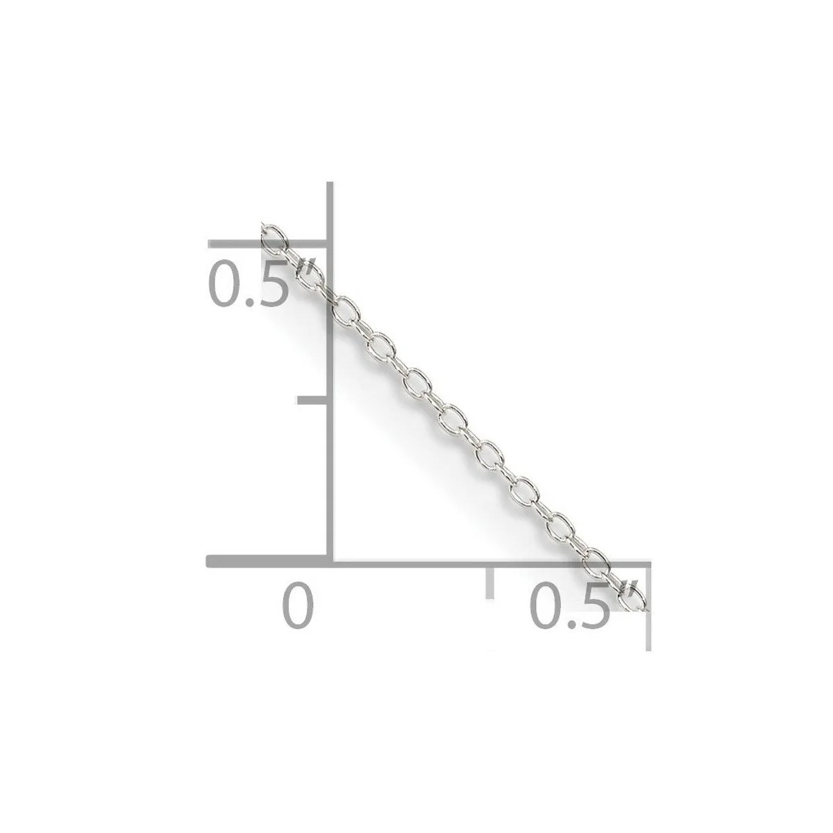 Curata 925 Sterling Silver 0.95mm Cable Chain Necklace Options: 16 18 20 24 sold by Zulily product image thumbnail 5