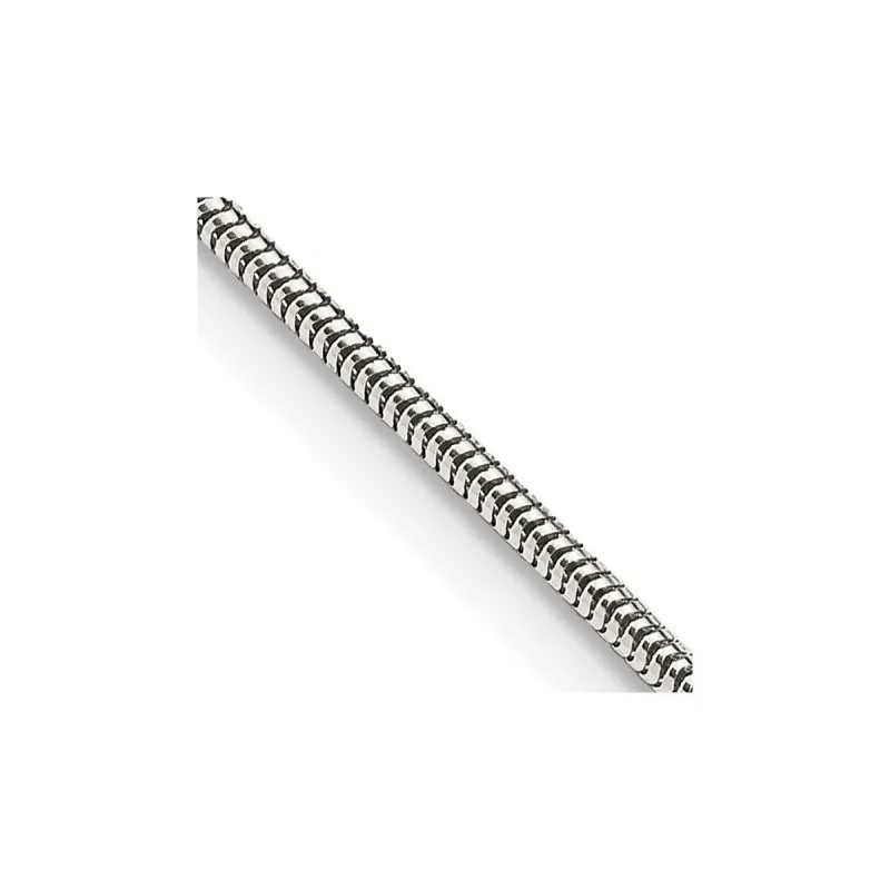 Curata 925 Sterling Silver 1.5mm Round Snake Chain Necklace Options: 16 18 20 24 sold by Zulily