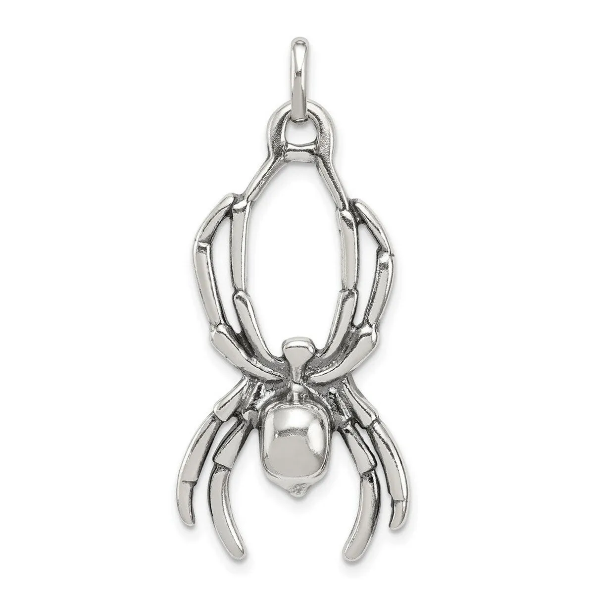 Curata 925 Sterling Silver18" 37x17.5mm Spider Pendant Necklace sold by Zulily