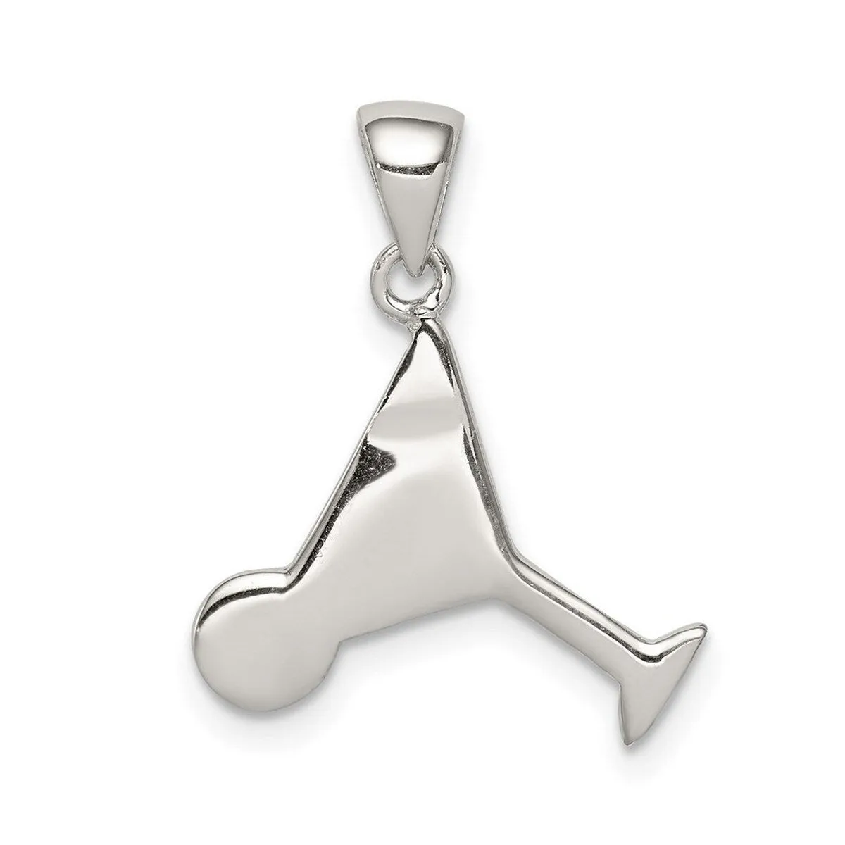 Curata 925 Sterling Silver 18" 18x14mm Red and Green Enameled Martini Pendant Necklace sold by Zulily product image thumbnail 4