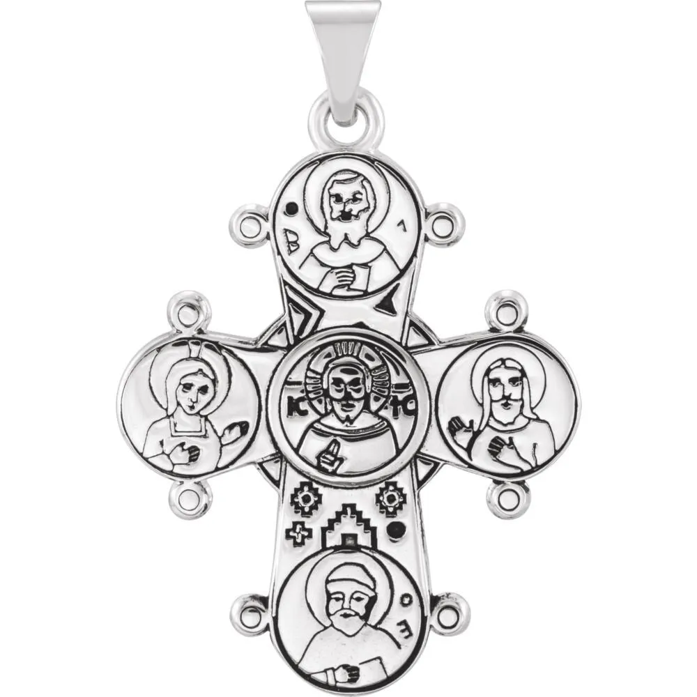 Curata 925 Sterling Silver Polished Dagmar Religious Faith Cross Pendant Necklace sold by Zulily