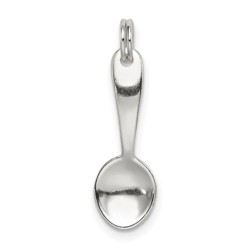 Curata 925 Sterling Silver 18" 24x7mm Polished Spoon Charm Pendant Necklace sold by Zulily