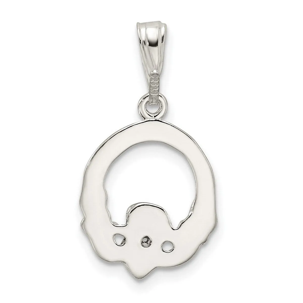 Curata 925 Sterling Silver Polished Flat back Irish Claddagh Celtic Trinity Knot Charm Pendant Necklace Measures 26x15mm sold by Zulily product image thumbnail 4