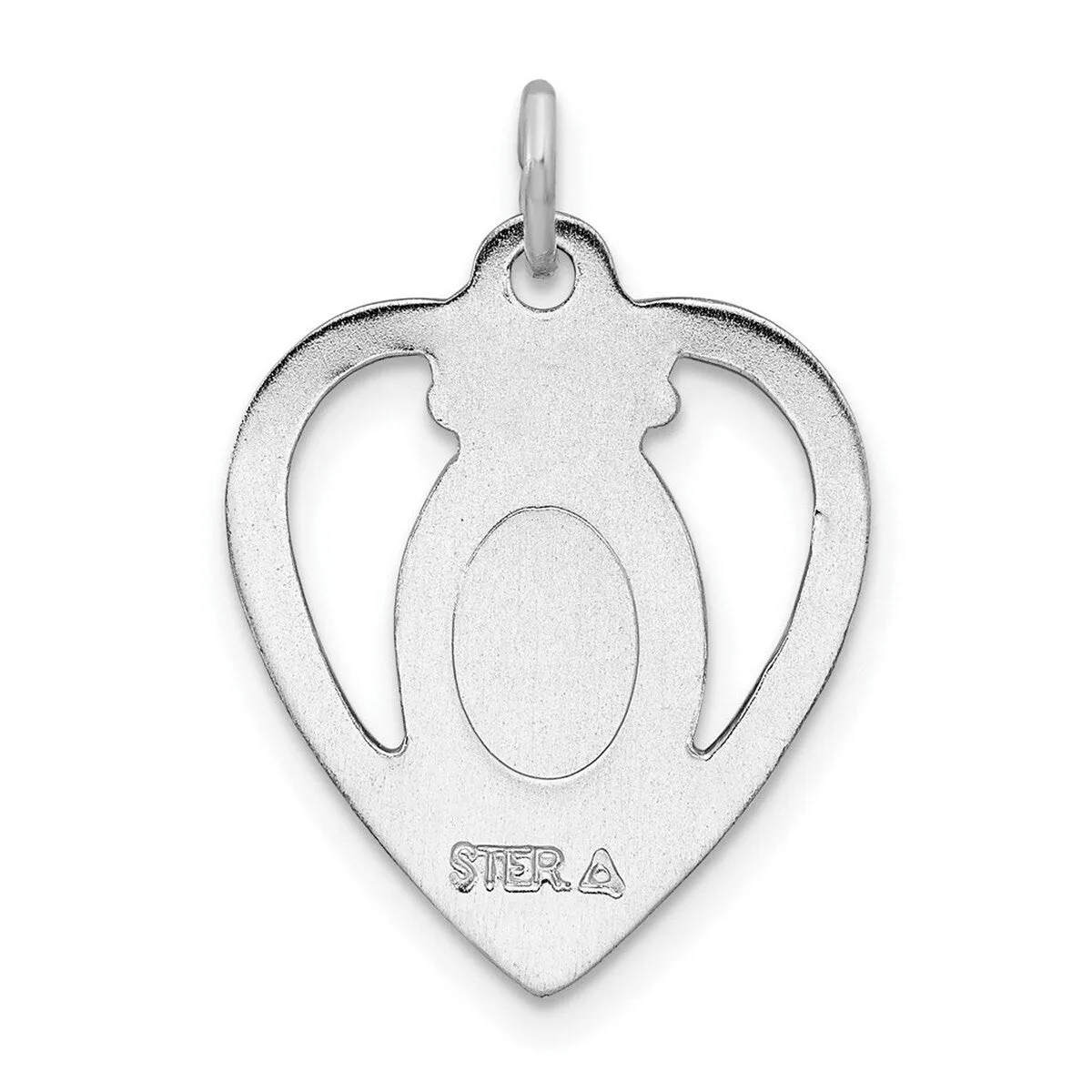 Curata 925 Sterling Silver 18" 23x16mm Miraculous Medal Inside Heart Pendant Necklace sold by Zulily product image thumbnail 4
