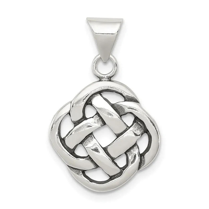 Curata 925 Sterling Silver 18" 22x12mm Celtic Knot Pendant Necklace sold by Zulily