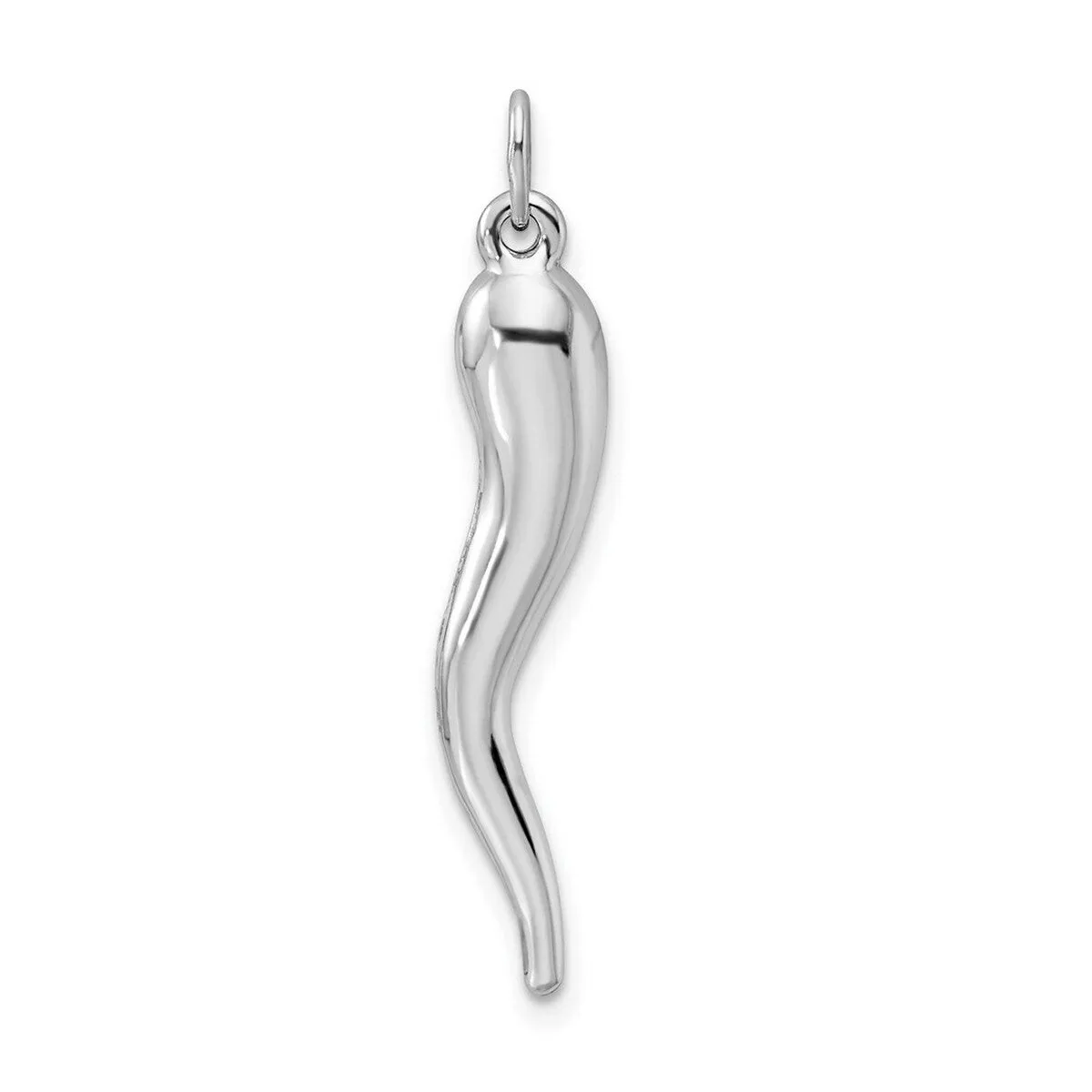 Curata 925 Sterling Silver 18" 6mmx27mm Italian Horn Lucky Charm Pendant Necklace sold by Zulily product image thumbnail 4