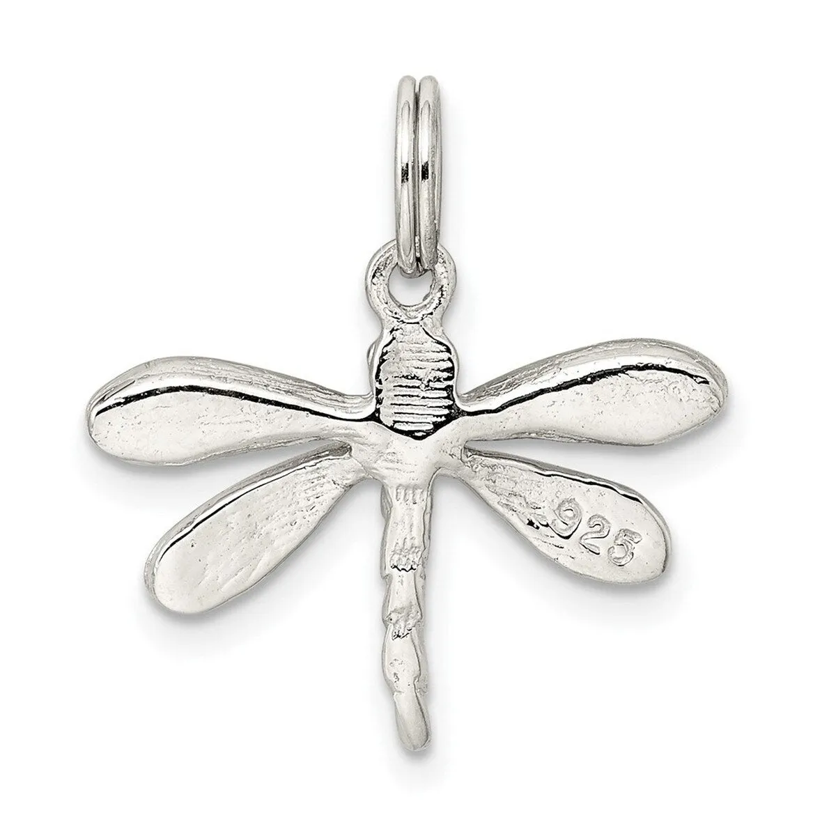 Curata 925 Sterling Silver 18" 24x22mm Crystal Dragonfly Charm Pendant Necklace sold by Zulily product image thumbnail 4
