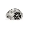 Curata Stainless Steel Mens 15.2mm Black Enameled Eagle Ring sold by Zulily