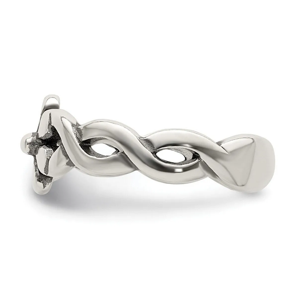 Curata 925 Sterling Silver Polished Daisy Adjustable Toe Ring for Women sold by Zulily product image thumbnail 3