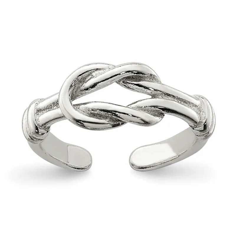 Curata 925 Sterling Silver Solid Love Knot Toe Ring for Women sold by Zulily