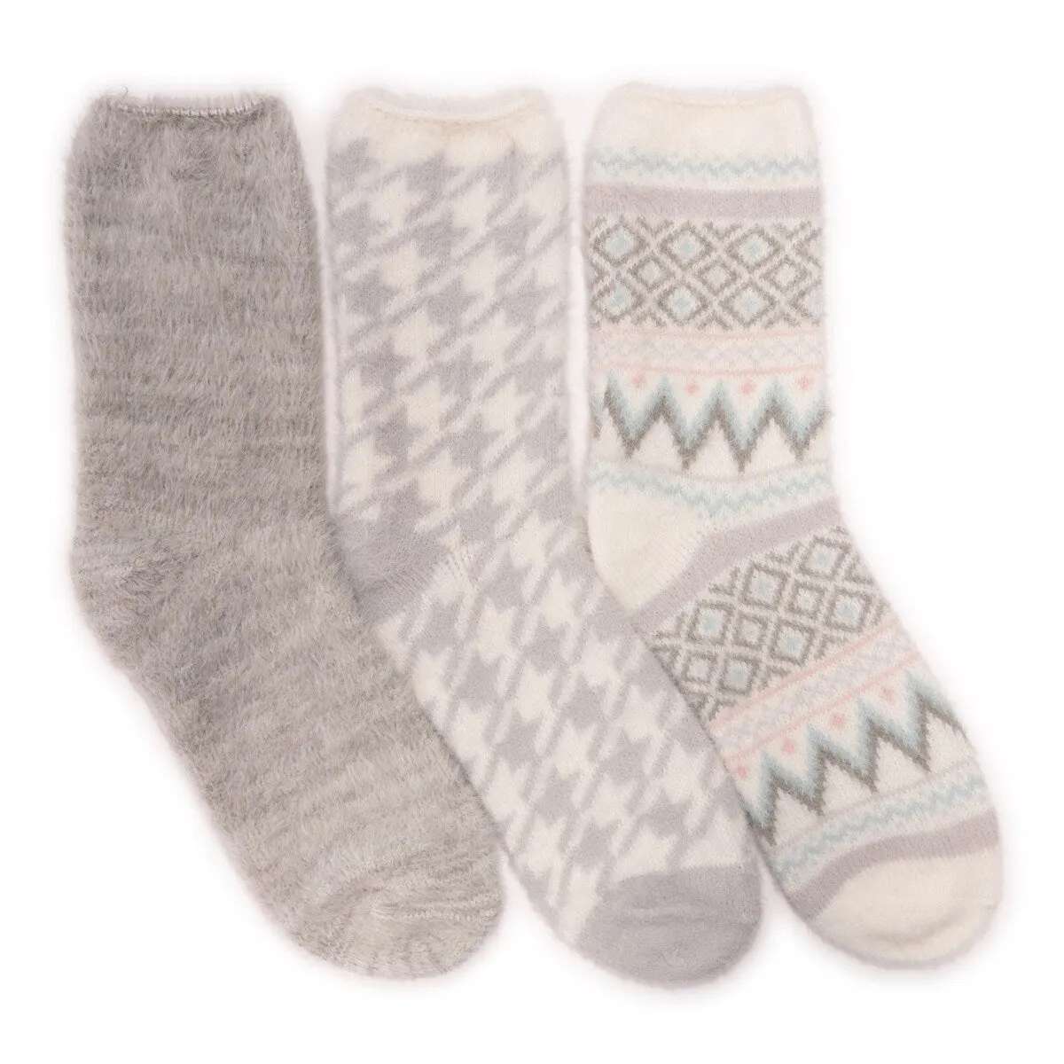 Women's Set of 3 Fuzzy Yarn Socks sold by Zulily product image thumbnail 3
