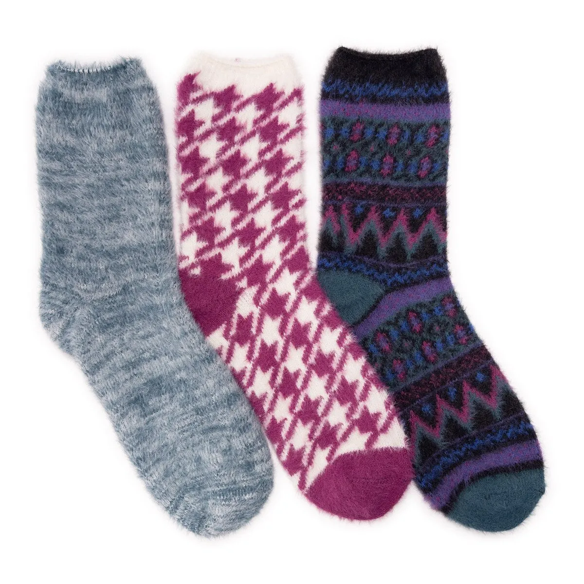 Women's Set of 3 Fuzzy Yarn Socks sold by Zulily product image thumbnail 2