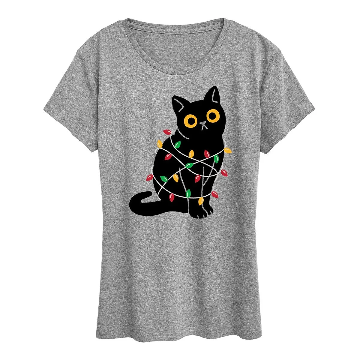 Cat Wrapped In Christmas Lights sold by Zulily