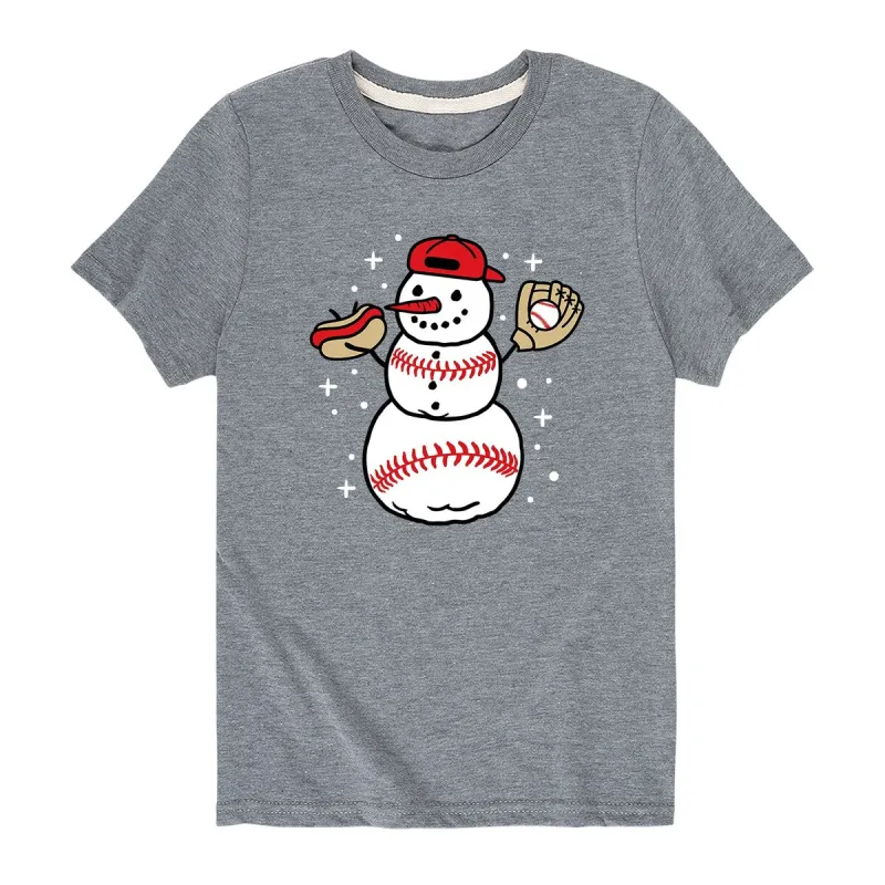 Baseball Snowman sold by Zulily