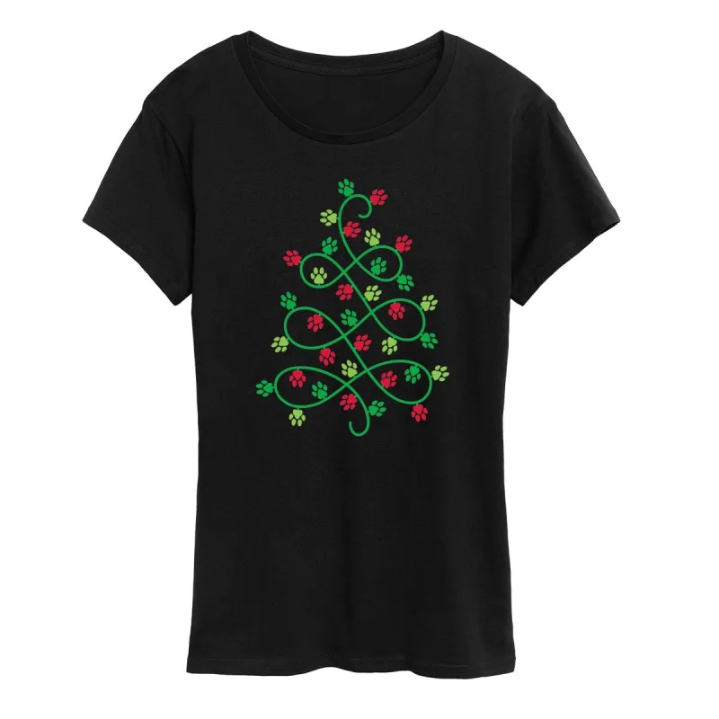 Paw Print Christmas Tree sold by Zulily