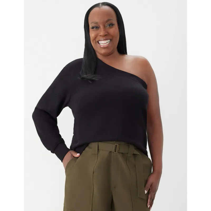 Gstq One Shoulder French Terry Top sold by Zulily