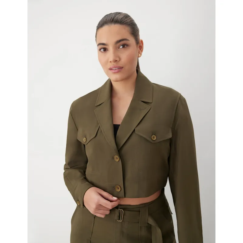 Gstq Utility Cropped Shirt Jacket sold by Zulily