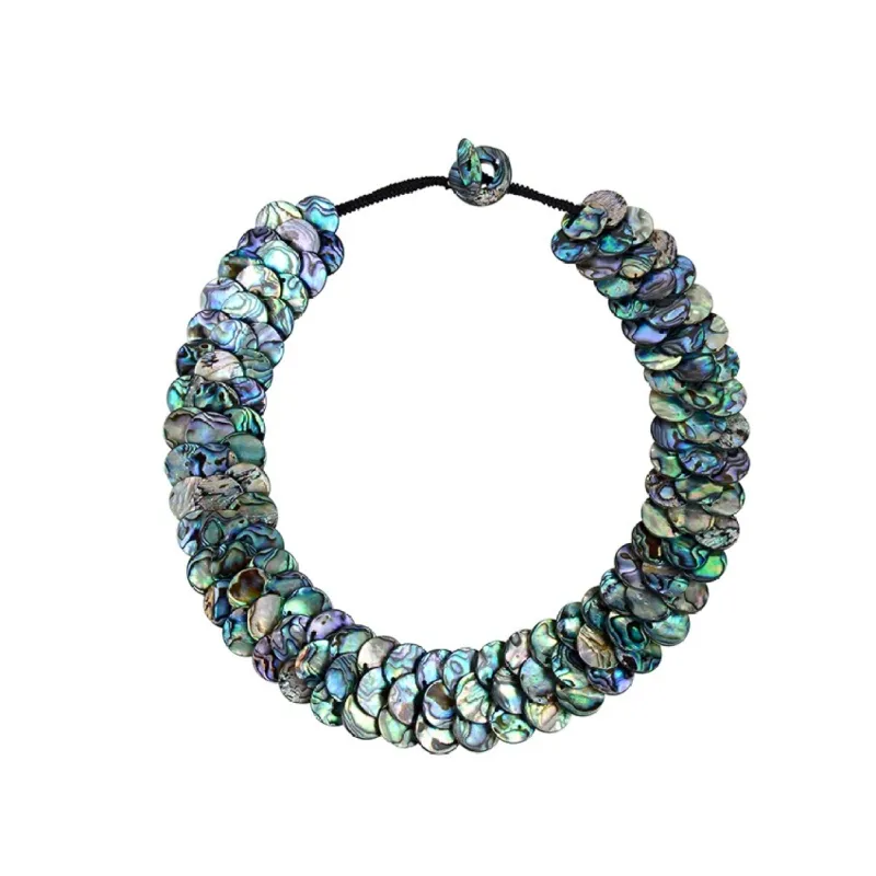 Coin Shape Abalone Shell Necklace Toggle Clasp sold by Zulily