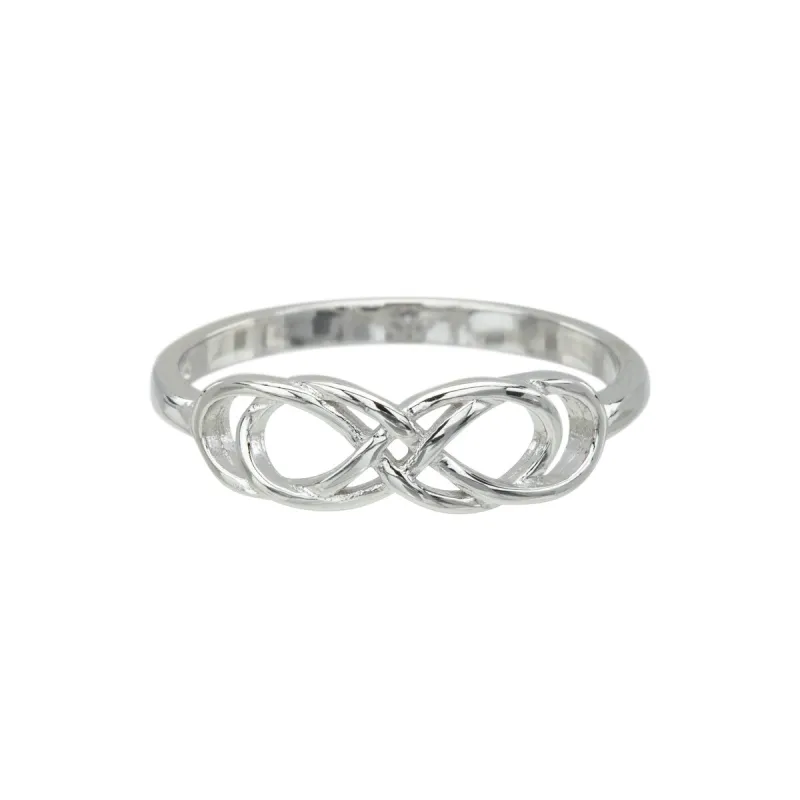 Sterling Silver Double Infinity Ring sold by Zulily