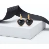 Crystal Heart Leverback Earrings sold by Zulily