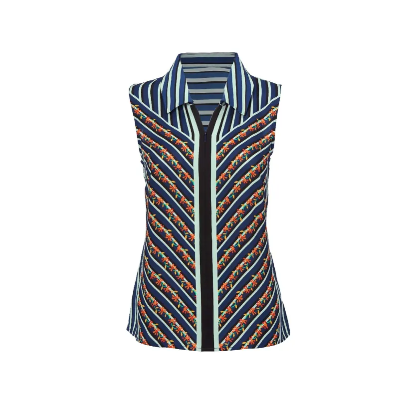 cabi Flower Row Chevron Top sold by Zulily