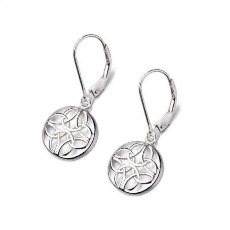 Sterling Silver Lever-Back Celtic Earring sold by Zulily