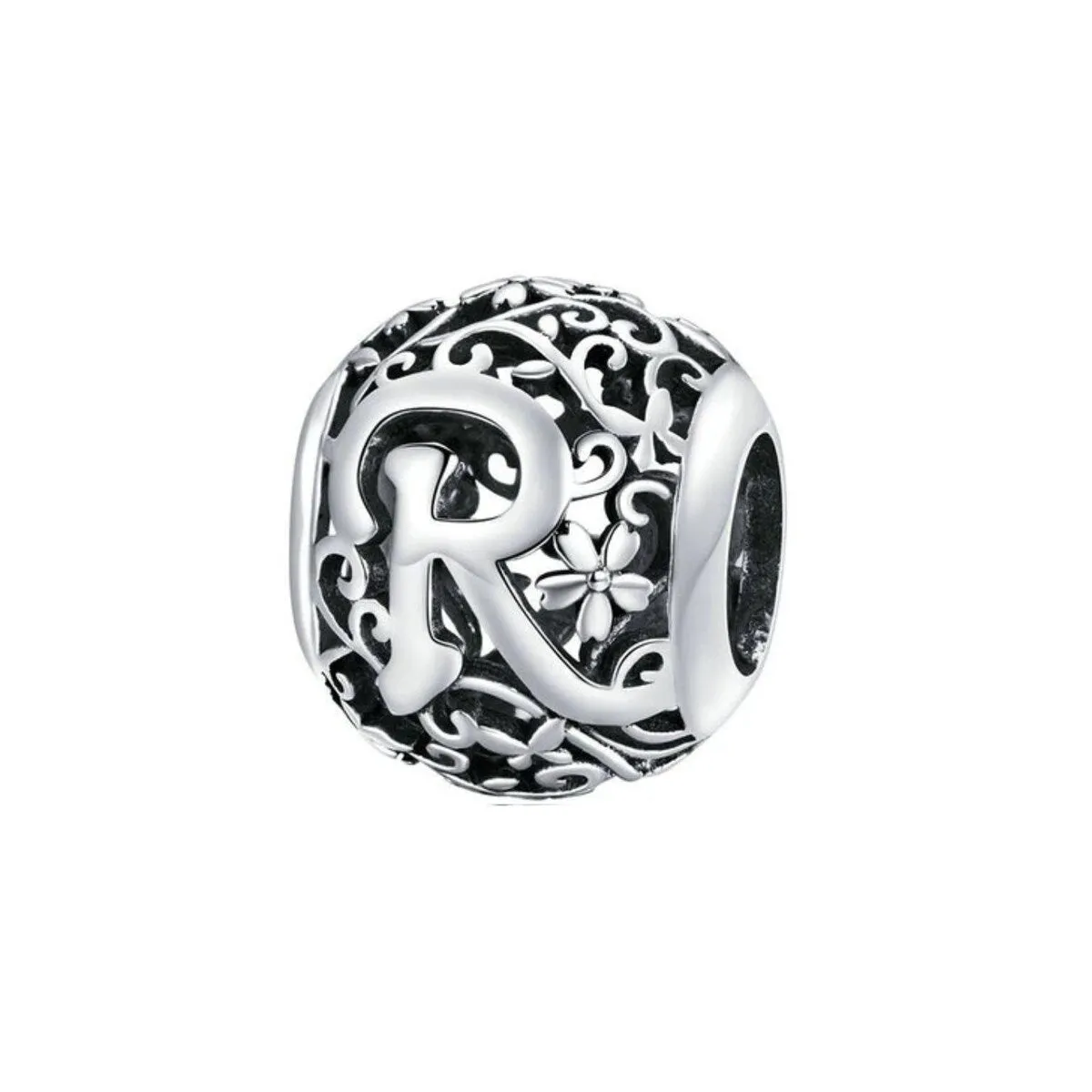Sterling Silver Round Alphabet Charm sold by Zulily product image thumbnail 2