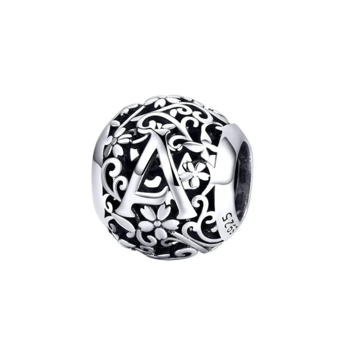 Sterling Silver Round Alphabet Charm sold by Zulily