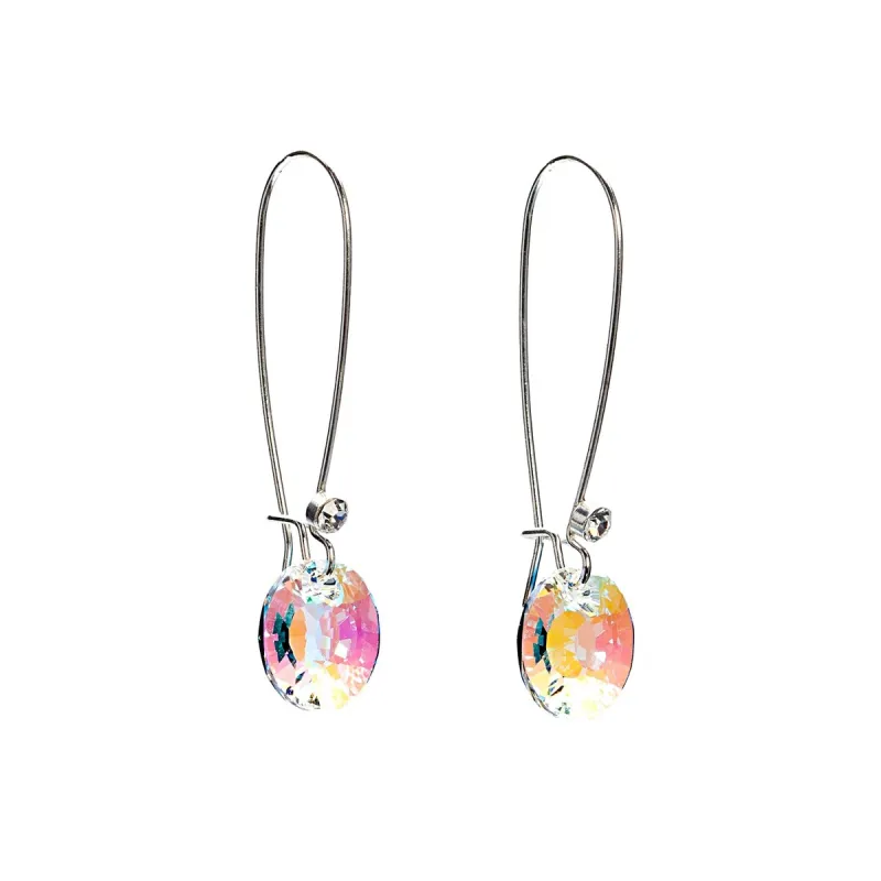 Crystal Fish Hook Drop Elegant Earrings sold by Zulily