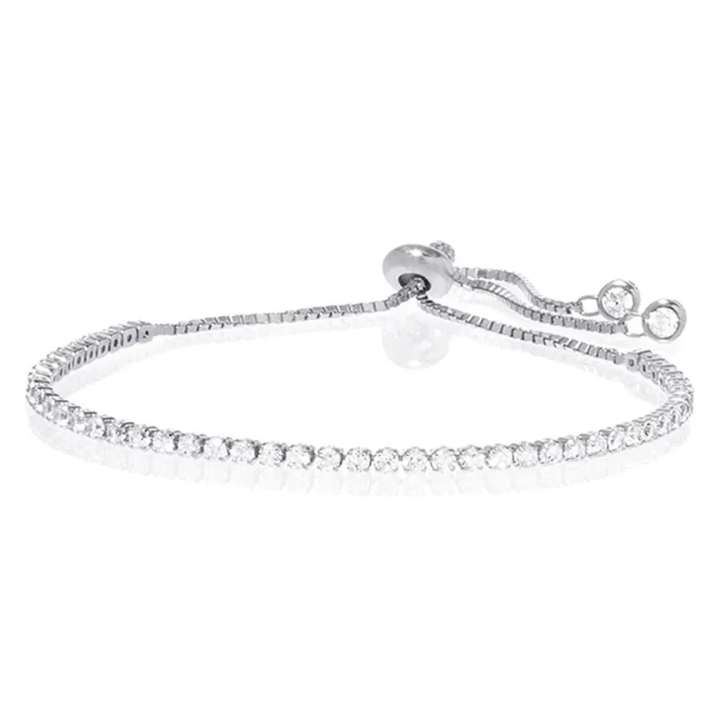 14K Gold Adjustable Tennis Bracelet with Swarovski Crystals sold by Zulily