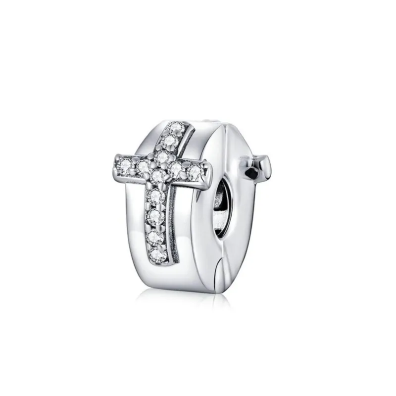 Sterling Silver Cubic Zirconia Cross Charm sold by Zulily