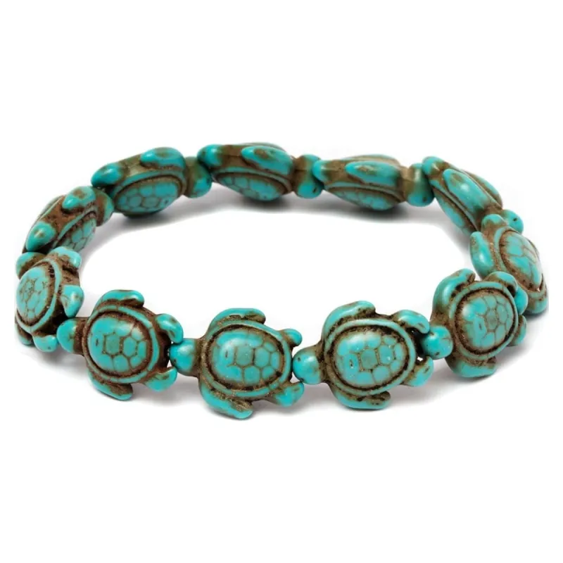 Handmade Genuine Turquoise Hawaiian Sea Turtle Bracelet sold by Zulily