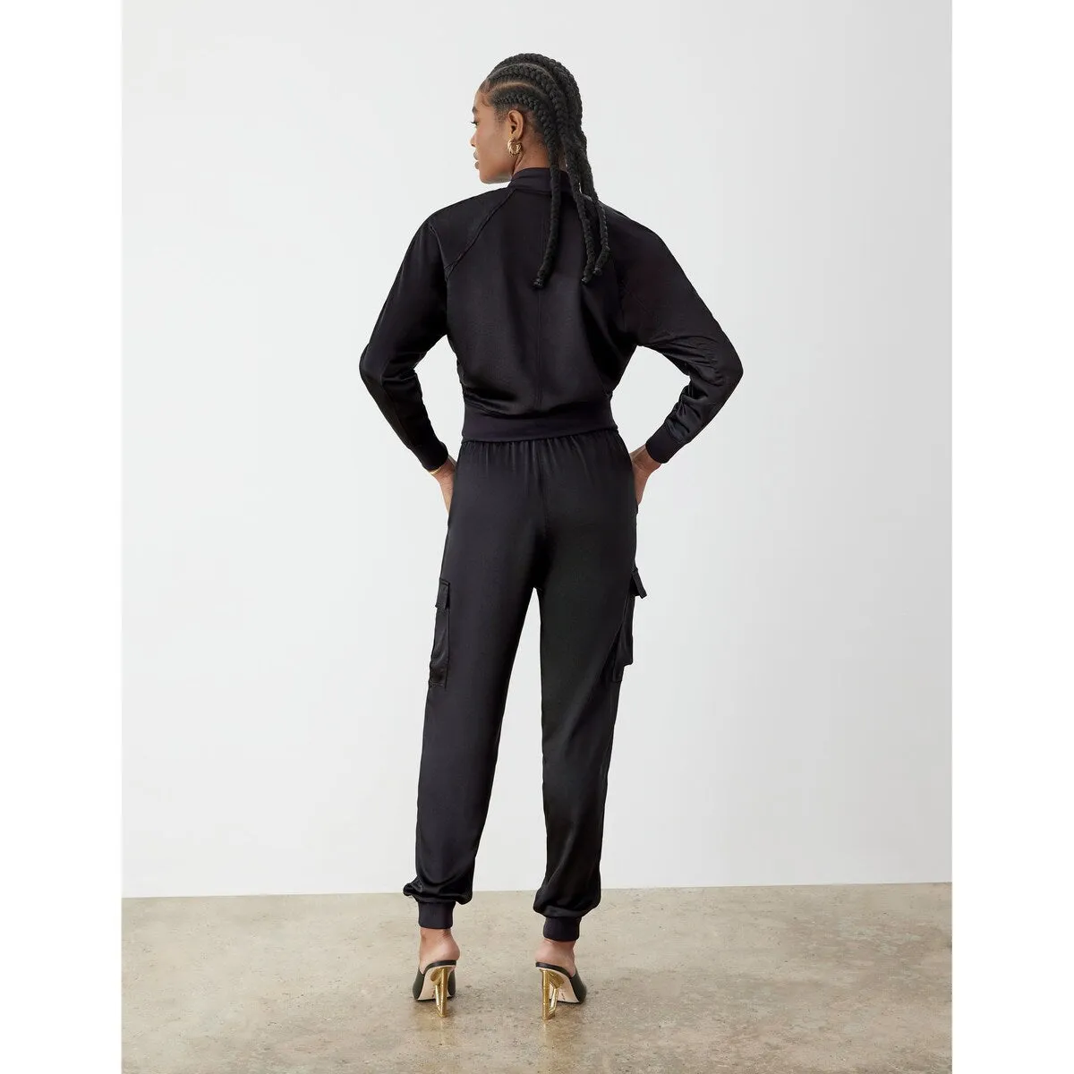 Gstq Satin Bomber Jacket sold by Zulily product image thumbnail 2