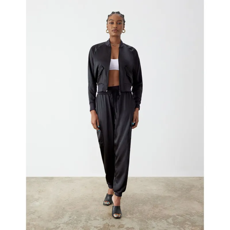 Gstq Satin Bomber Jacket sold by Zulily