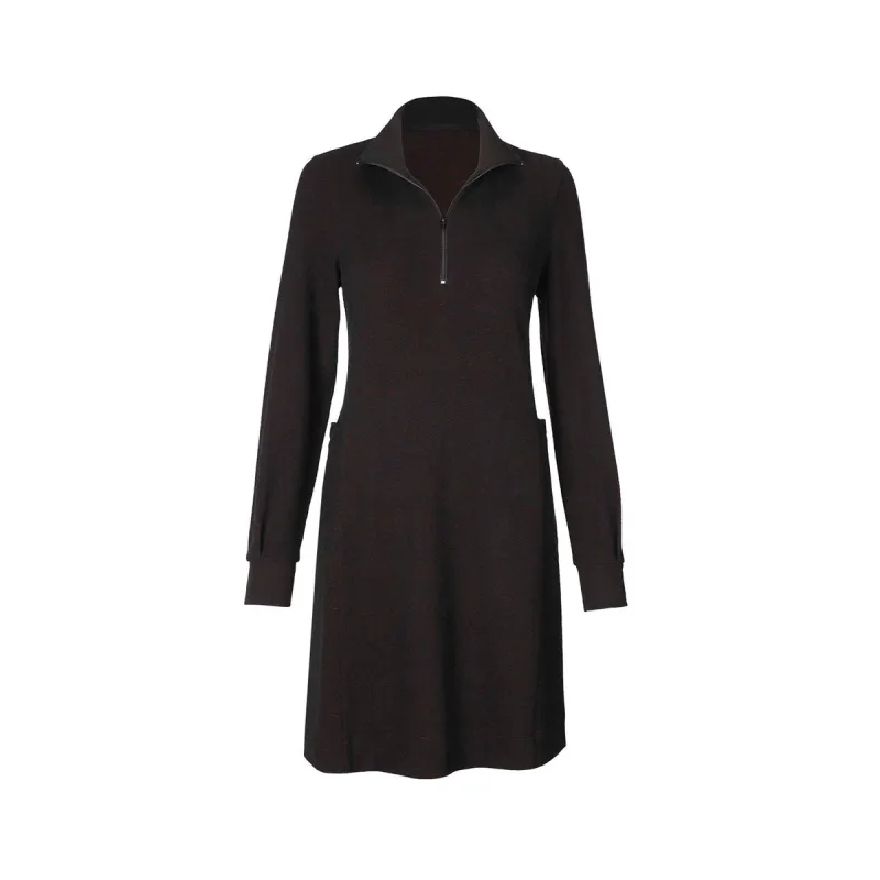 cabi Black and Burgundy Cuddle Dress sold by Zulily