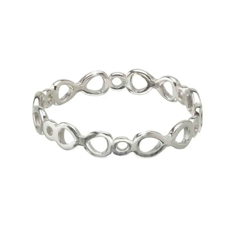 Sterling Silver Mini Infinity Ring sold by Zulily