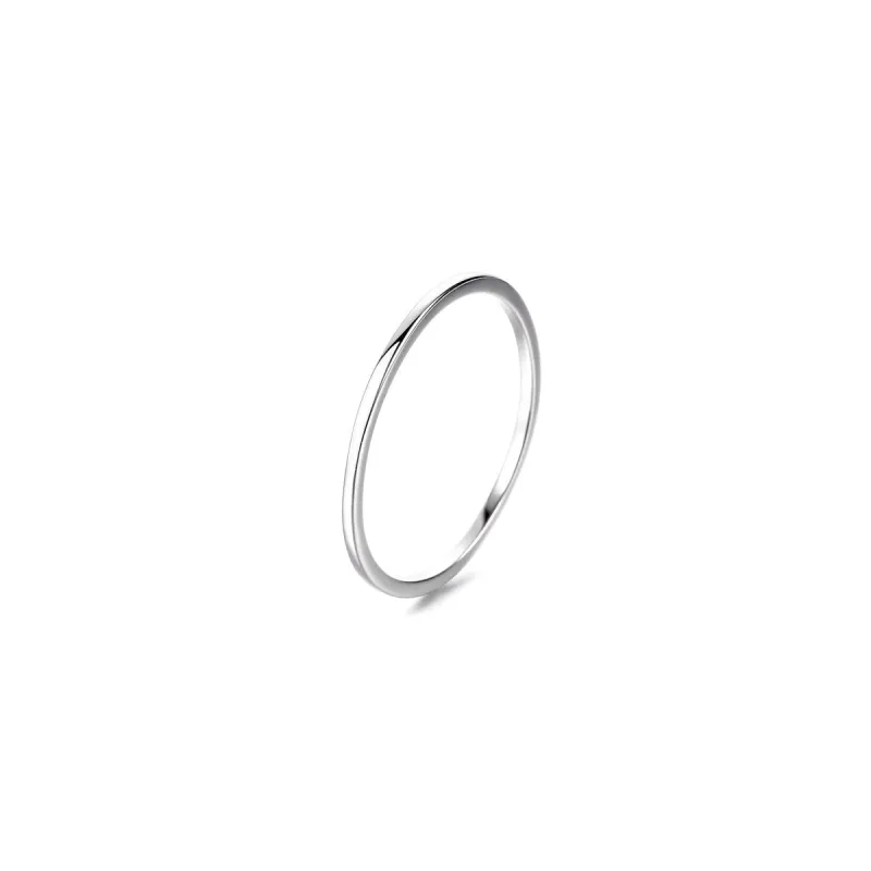 14K Gold or Sterling Silver Thin Band Rings sold by Zulily