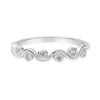 Sterling Silver & Cubic Zirconia Wave Band Ring sold by Zulily