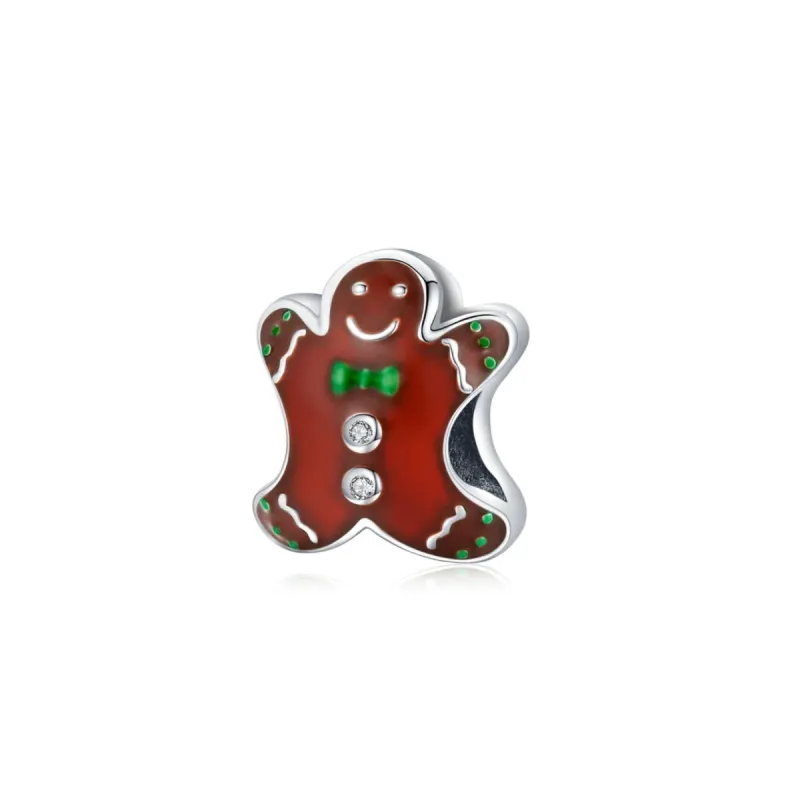 Sterling Silver & Cubic Zirconia Gingerbread Man Charm sold by Zulily